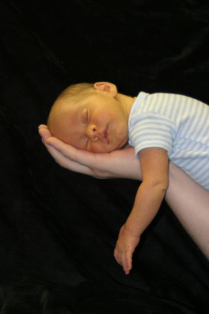 I've got Daddy in the palm of my hand! Oh wait...