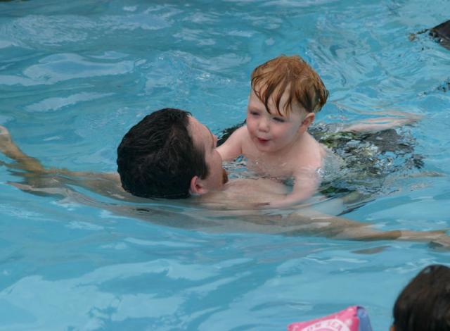 Dad makes a nice boat!