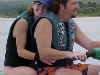 Jen & Kyle on the JetSki