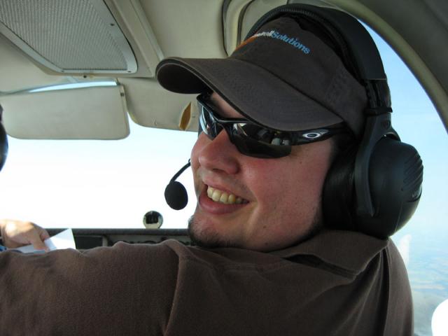 Hey, watch the air, Mr. Co-Pilot!