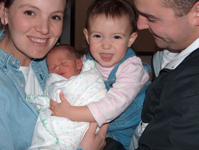 Gracie loves her new baby!