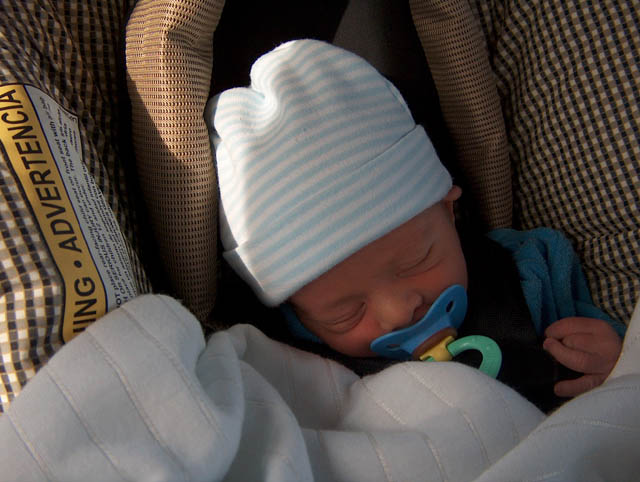 Sleeping through the car ride home