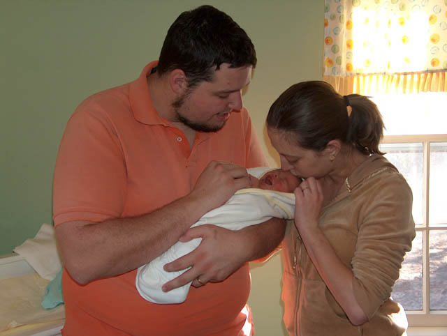 Trying to get Ty warmed up and calmed down