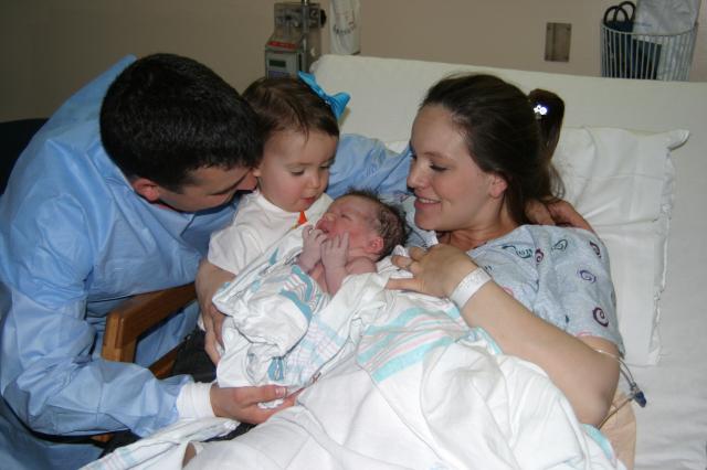 Gracie meets her little brother