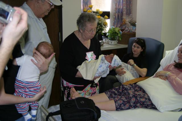 Mamaw & Major - 1 day old!