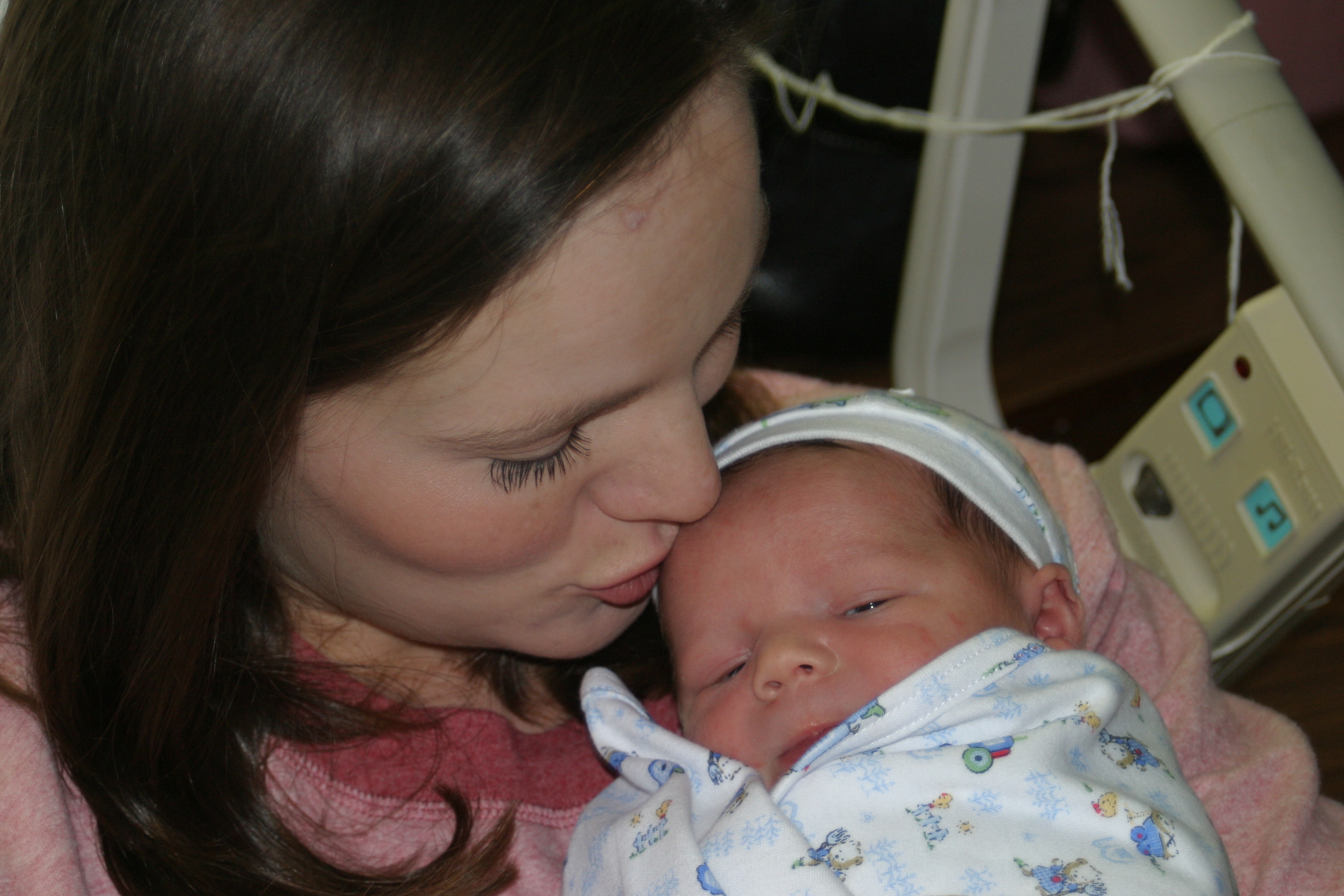 Mom's kisses are the best!