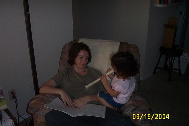 Playing the Recorder (a Present from Jake & Abby)