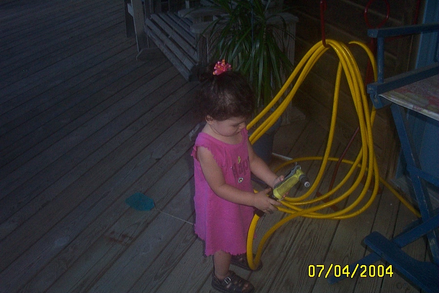 Watch Out - She Found the Waterhose!