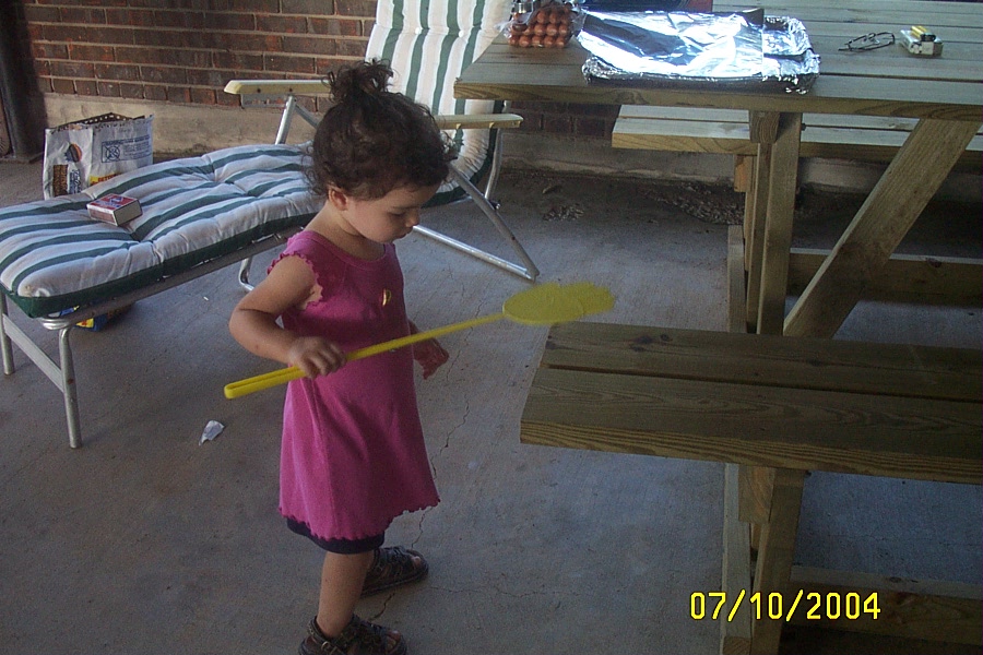 Ana Loved the Flyswatter!