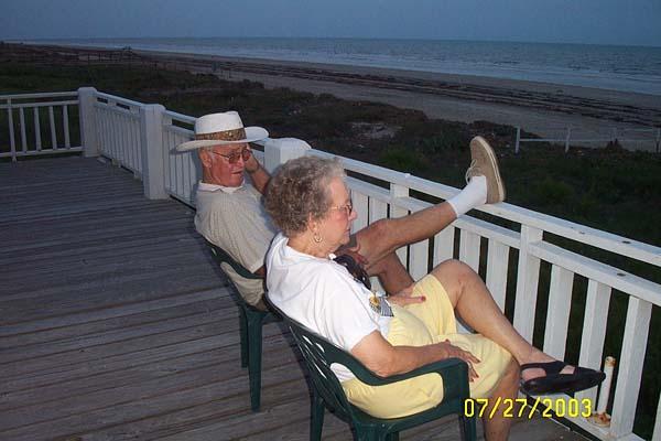 Mary & Earl on the Porch