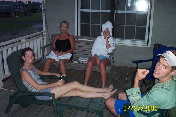 Relaxing on the Porch