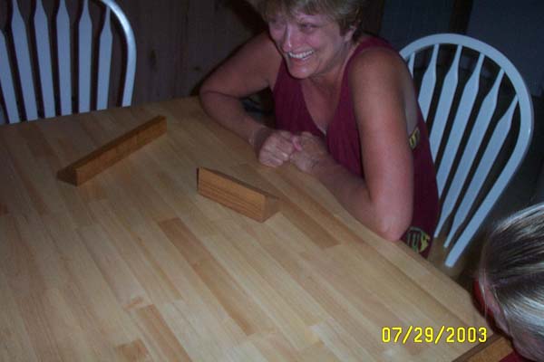 Laughing at Deby Dealing