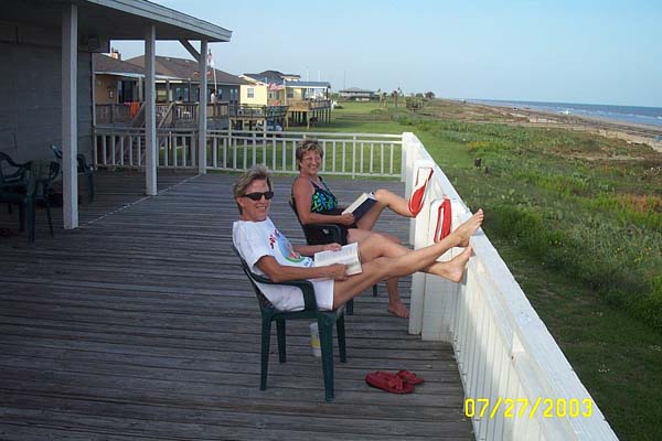 Candy & Di on the Porch