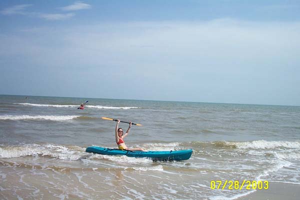 Jenna on the Kayak