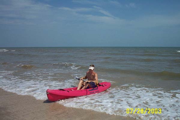 Jason on the Kayak