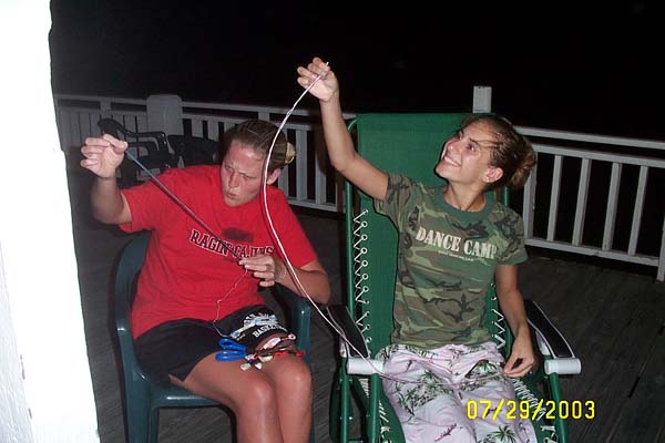 Amber & Michael Making Bracelets