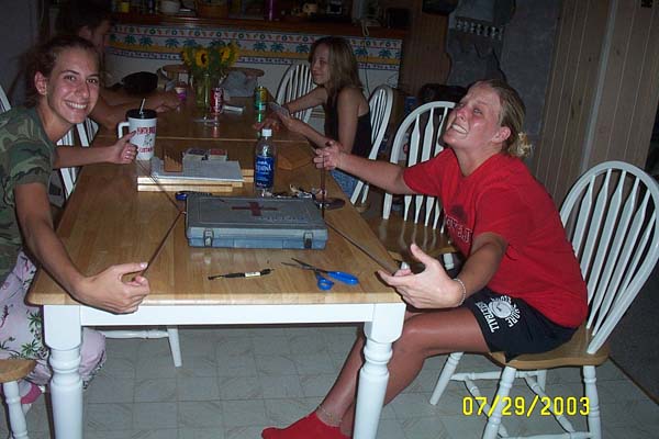 Amber & Michael Making Bracelets