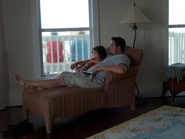 TV time with Jake & Ana (they're probably watching Annie -- Ana's favorite!)