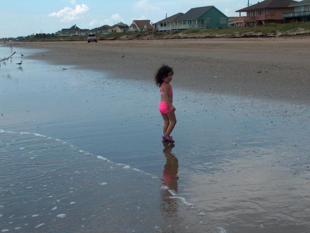 I think she was running from the camera at this point...