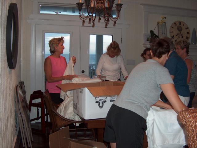 The folding and organizing party