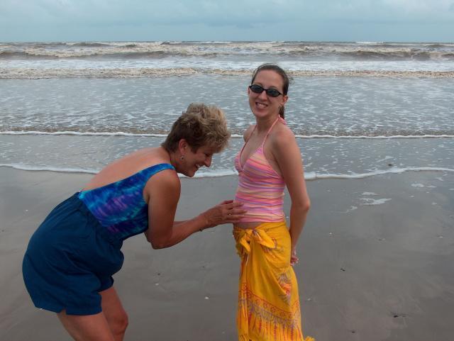 Candy (aka "Gamma") saying hi to her grandbaby