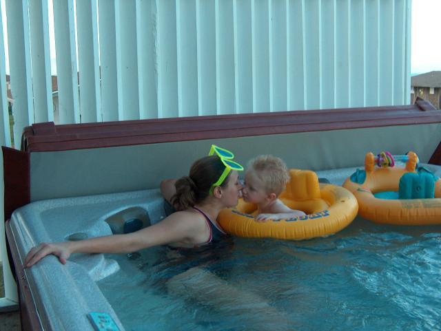 Mommy wants a kiss, too!