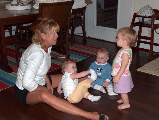 Uh oh, Molly's outnumbered 3 to 1!