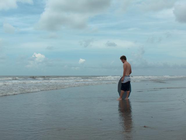 Ryan, waiting for a good wave