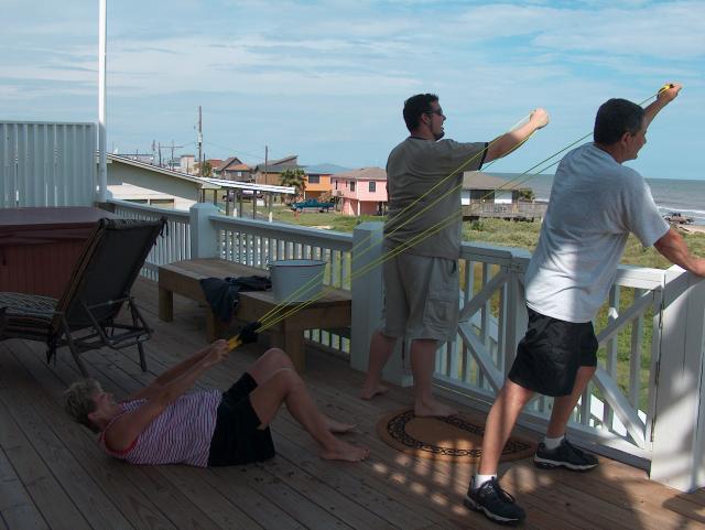 Candy really gets into her job as the launcher...