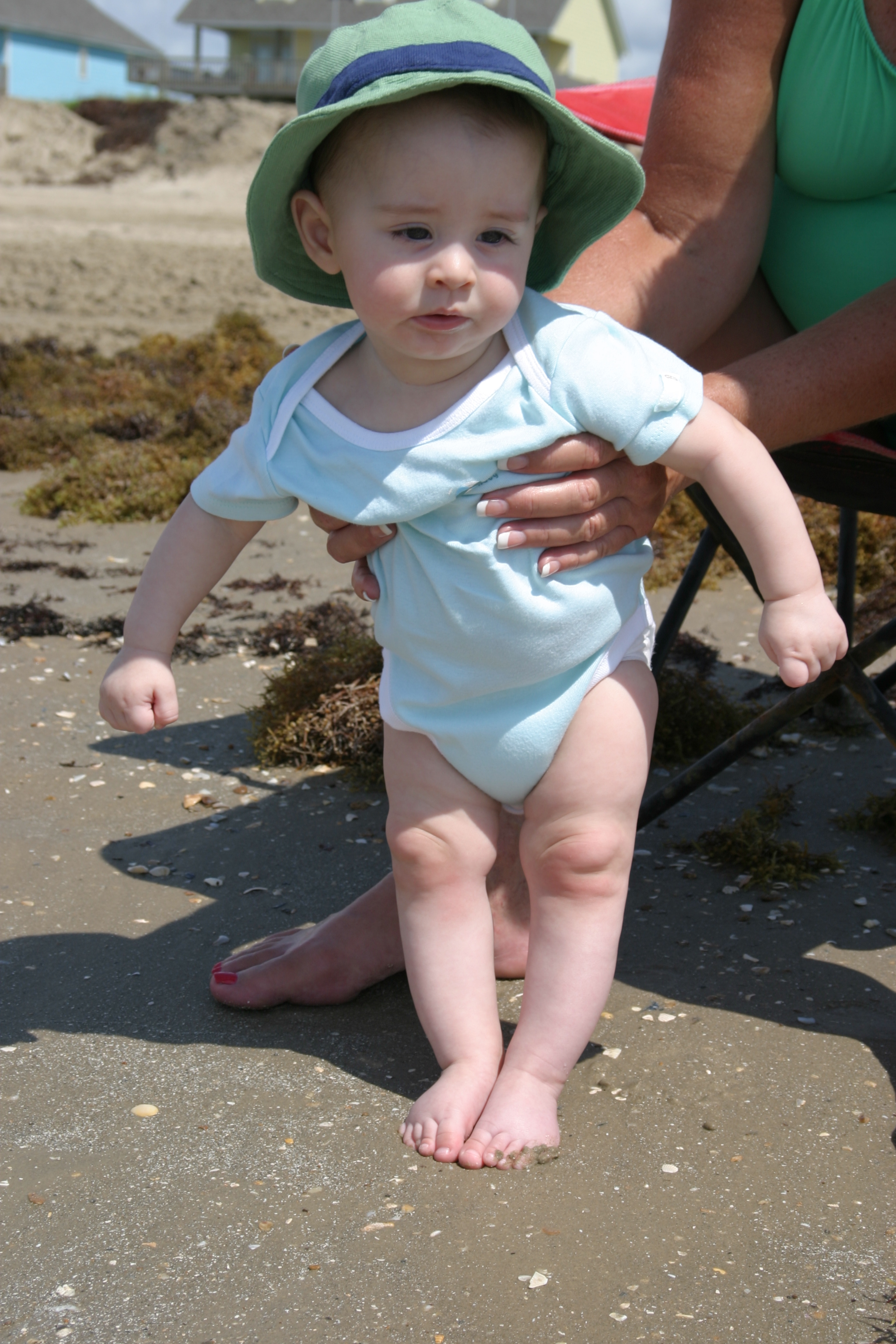 Standing in the sand