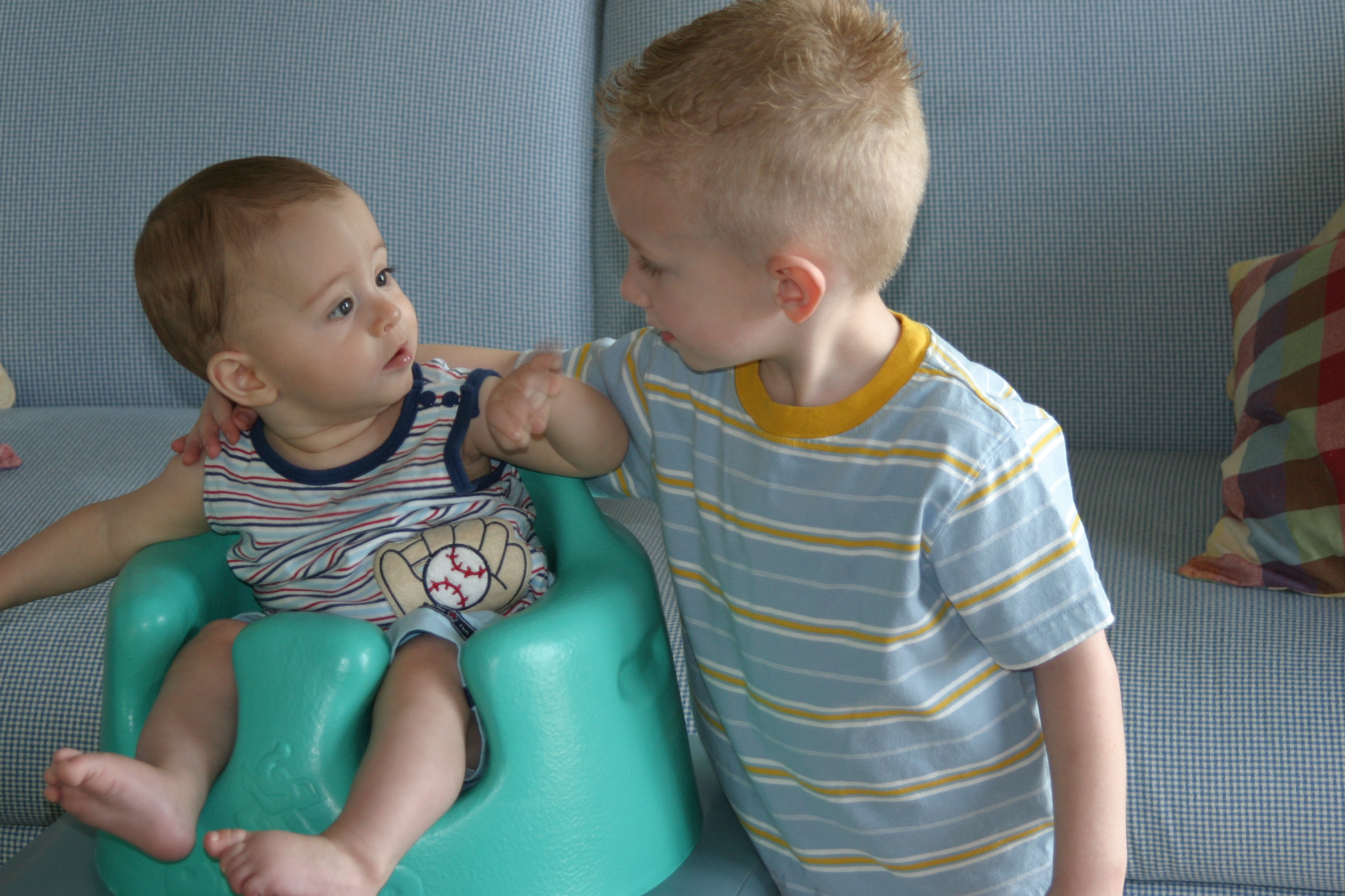 Tyler & Logan share a moment while the others get calmed down and re-set