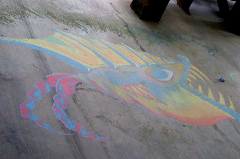 Ryan's amazing chalk art