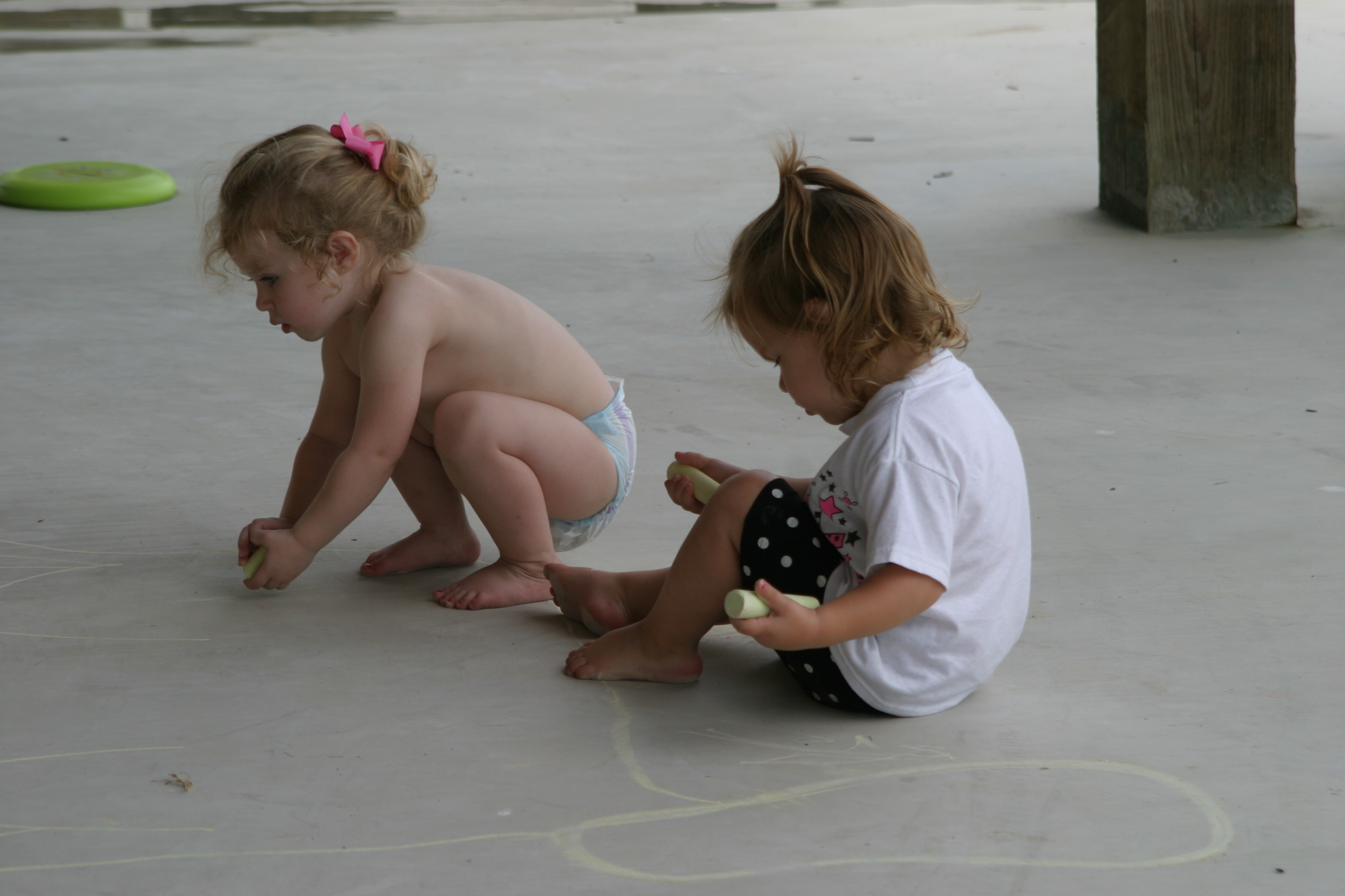 Budding chalk artists
