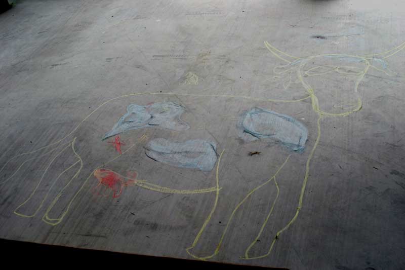 The cow that Candace drew