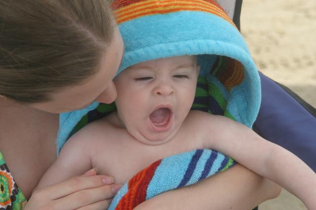 The beach makes me sleepy!