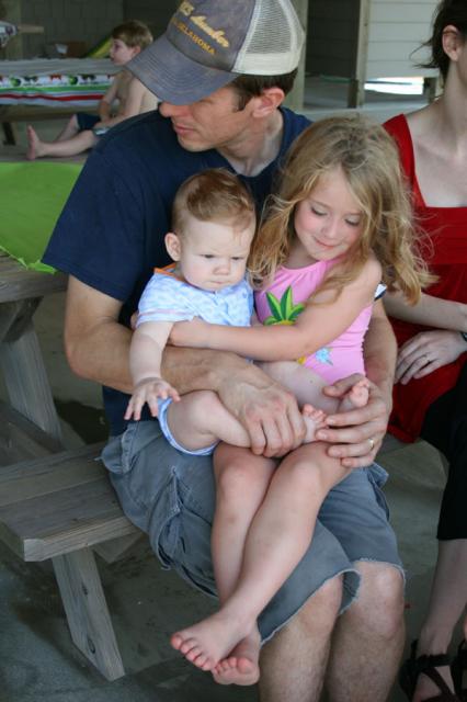 Emmy loves baby Jackson