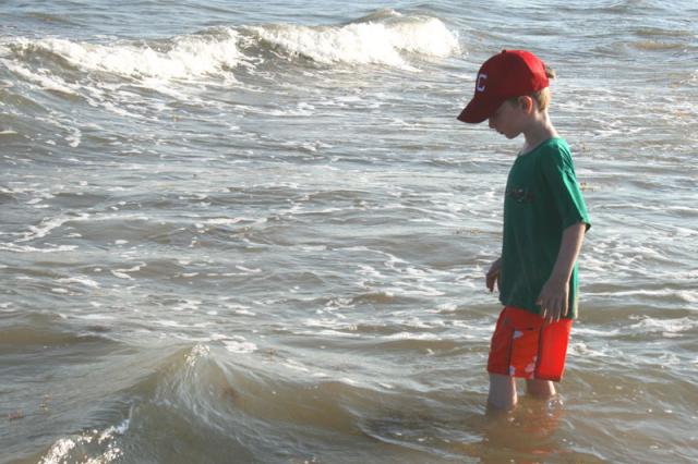 Staring down the waves