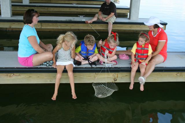 No more crabs, but we did gain an extra child (a curious neighbor girl)