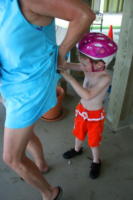 Putting ice down Coco's back is always good for a laugh!