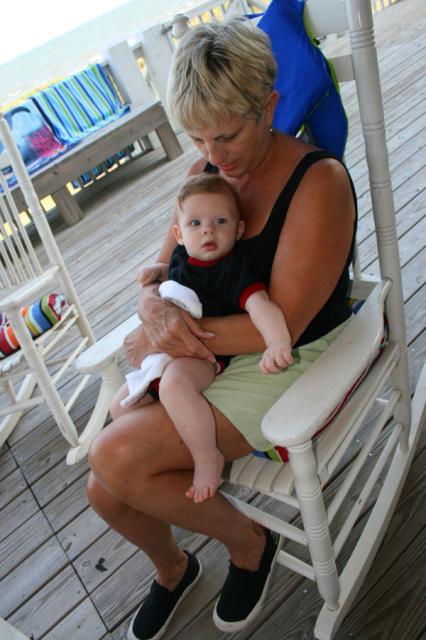 Rocking on the deck with Bebe