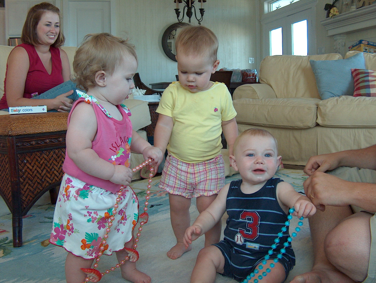 Emily, Charli, Jonathan (and Katy in the background)