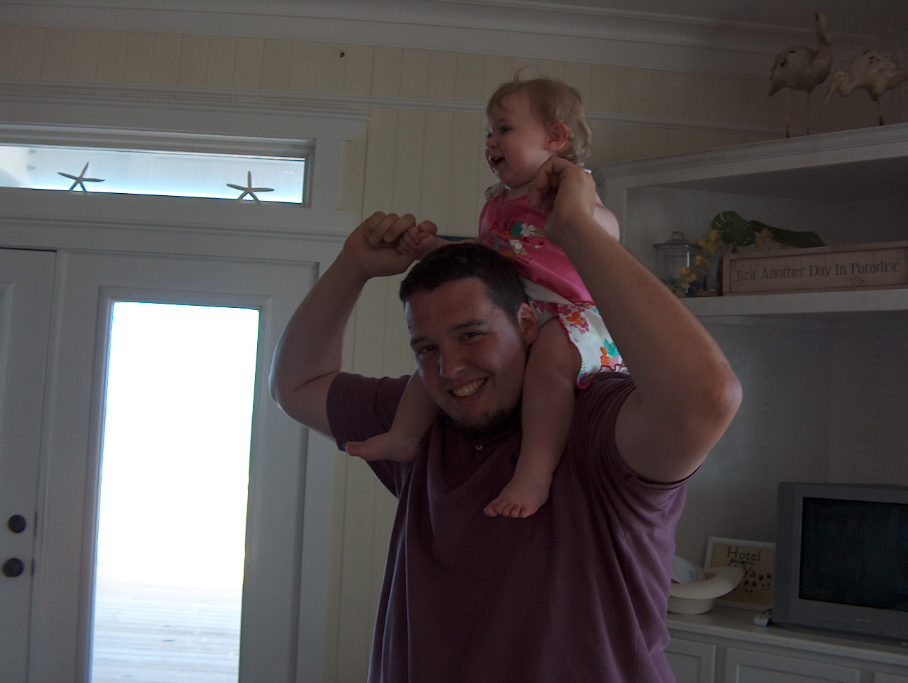 Jake giving Emmy a ride!