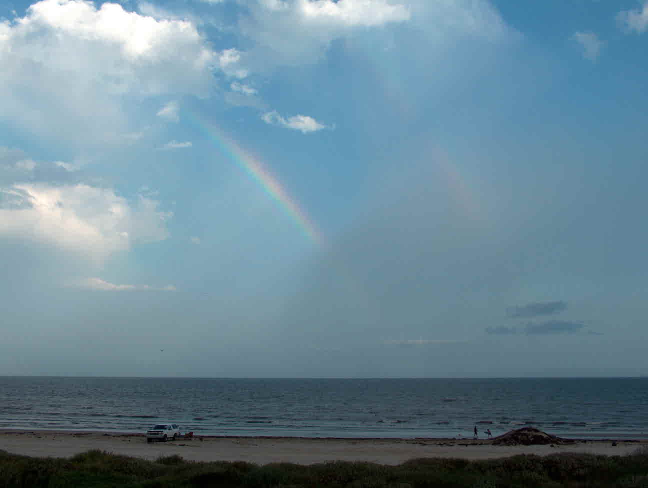 And the beautiful rainbow, even though there was no storm!