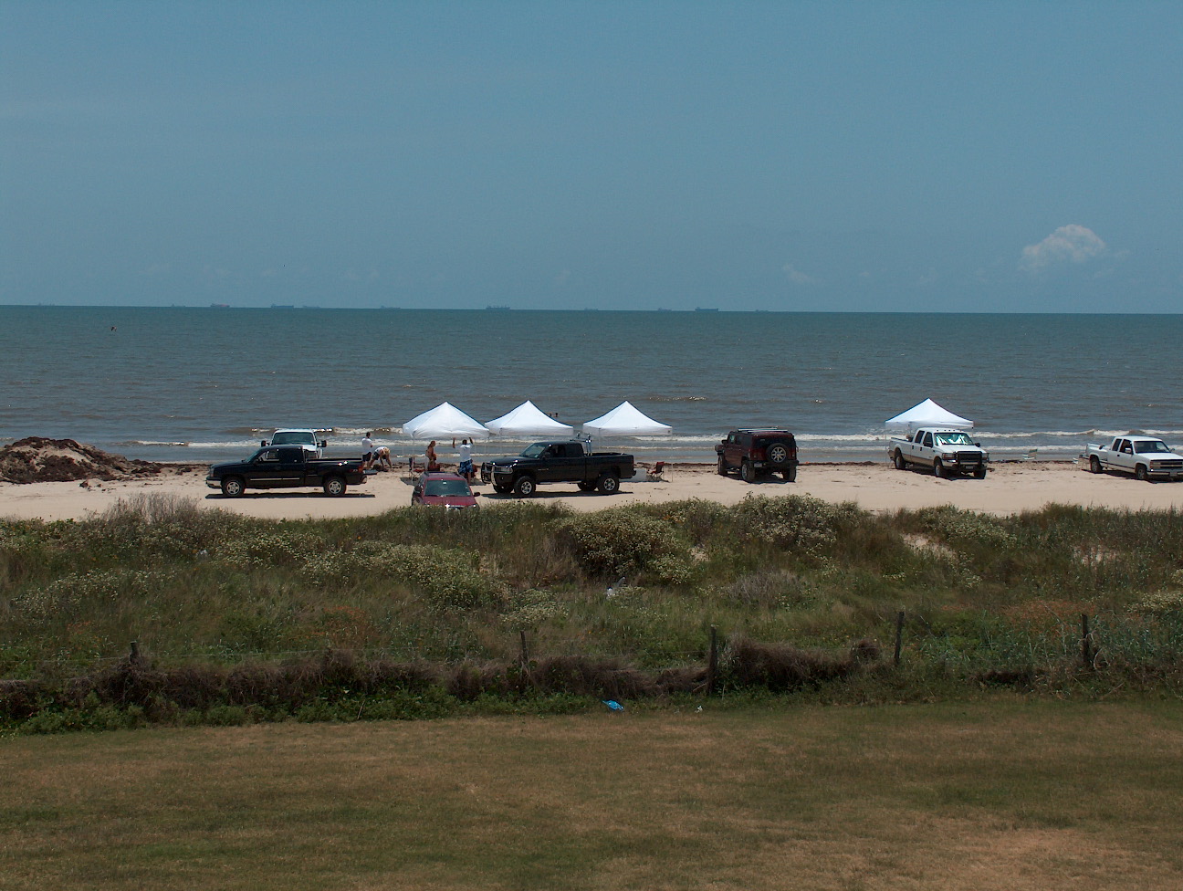 The party on the beach