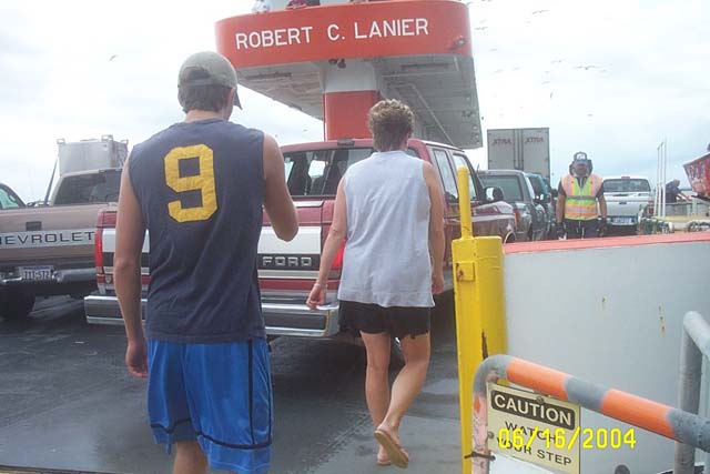 Walking on the Ferry