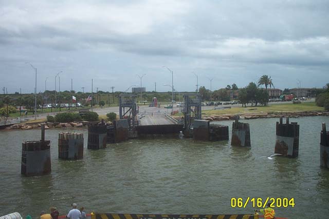 Approaching the Dock on the Galveston Side