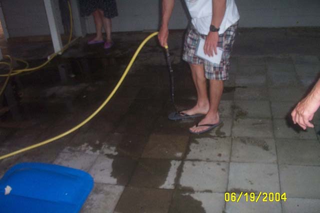 Washing Off the Watermelon Juice