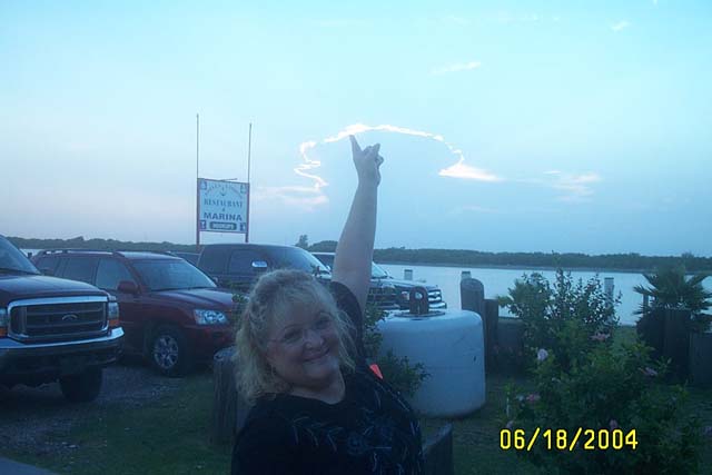 Angel Pointing out the Pretty Cloud