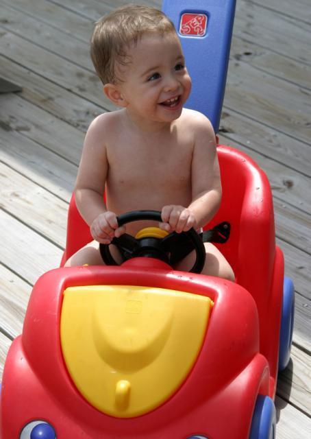 Air drying in the car!