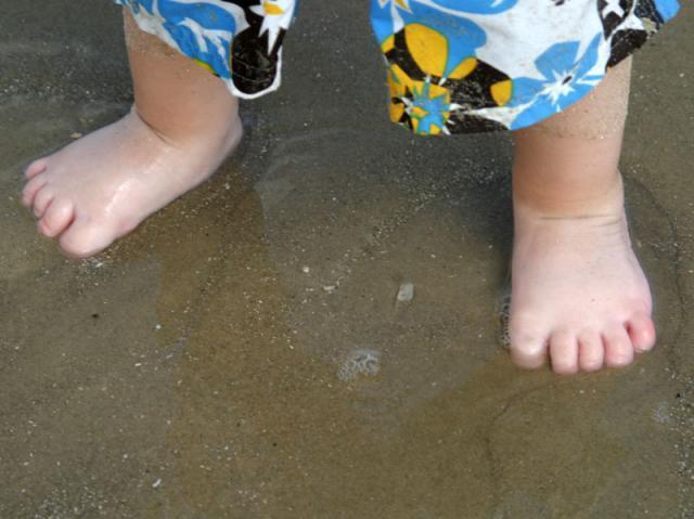 Feet in the sand